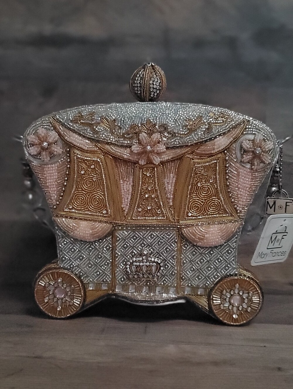 Mary Frances Royal Ride  Beaded Carriage Bag Nwt-